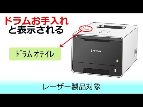 ドラムお手入れと表示されたときは