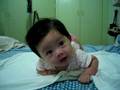 Jinji on her tummy!