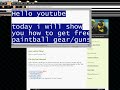 How to get free paintball stuff