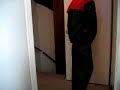 getting dressed in rainwear
