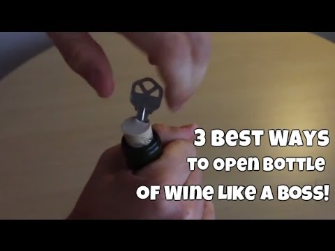 how to open wine