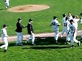 walkoff win by novato bases loaded extra base hit downs the trojans. as reported by the marin ij:
novato 2, terra linda 1

the difference: on tuesday night novato (6-2, 2-2) and terra linda (3-4, 1-3) suspended play in the 11th inning due to darkness with the score 1-1. on thursday they came back and novato only needed one inning to come away with the win. matt pollock hit a single with the bases loaded to give the hornets the win. terra linda pitcher ryan eberhart finished the game with eight strikeouts in seven innings while giving up only one hit and one run.

from the coach: 