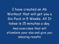 The Most Efficient Ab Workout Routine