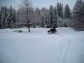 Schneedrift mit der Ural