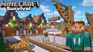 Medieval City Docks & NEW PROJECT! in Minecraft 1.16 Survival Let's Play