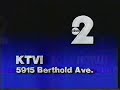 for those of you too young to remember the 1980's, local television stations still went off the air at night. they would come back on the air the next morning. this is a recording of a local station in st louis coming on the air on a saturday morning in 1987. the station gives its call sign, ktvi, followed by frequencies of broadcast, its station address, broadcast location, an inspirational message, then began its programming. the first show was kid songs. the recording also features the first season intro of kid songs.