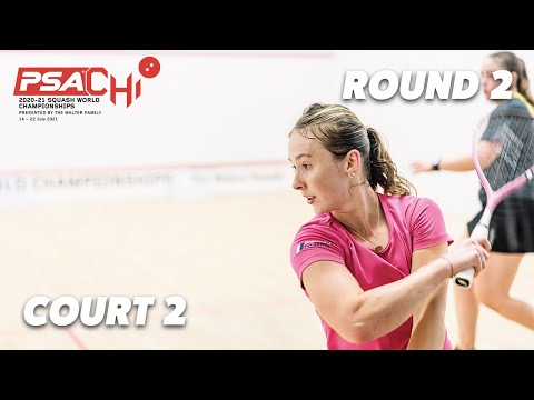 Live Squash - PSA World Championships 20/21 - Rd 2 - Court 2