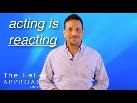 how to react in acting