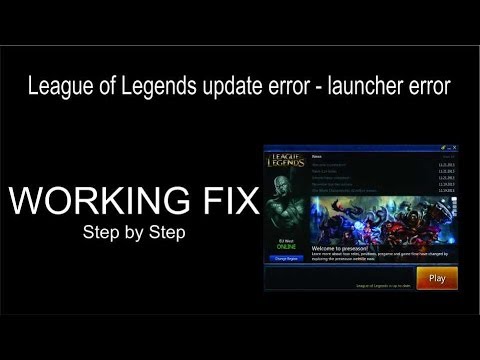 how to fix league of legends patch error