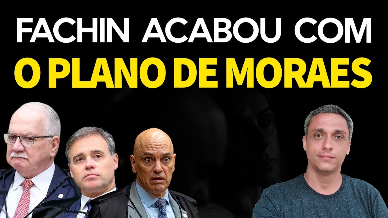 Fachin acaba com o plano do Moraes contra Mendonça. Eles não estão rindo agora