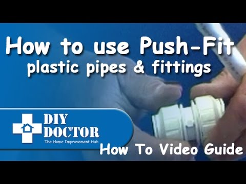 how to use push fit plumbing connectors