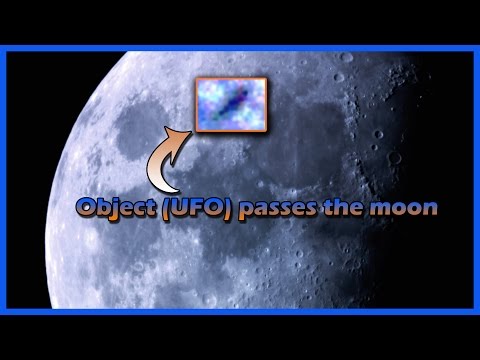 Object (UFO) Passes Moon - Notice The Speed Blur