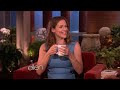 the actress and mom told ellen about how she's raising her children, and her difficulty remembering how old they are.
