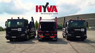 New Scania P280 CNG with Hyva skiploader
