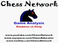 Garry Kasparov vs Sting Simul Chess Game: Bishop Flying to Trap