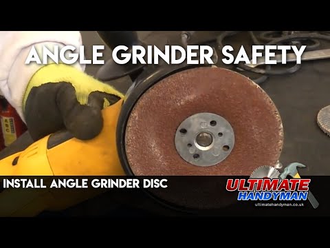 Install angle grinder disc | Angle grinder safety