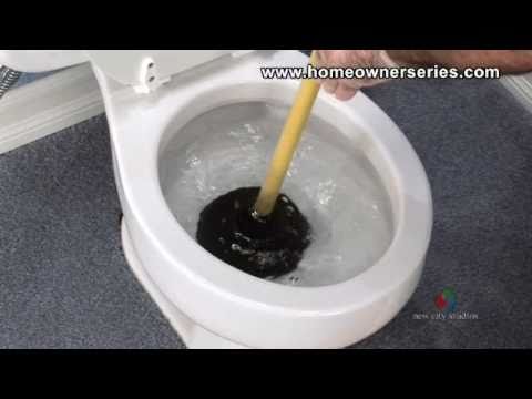 how to unclog a toilet with a plunger