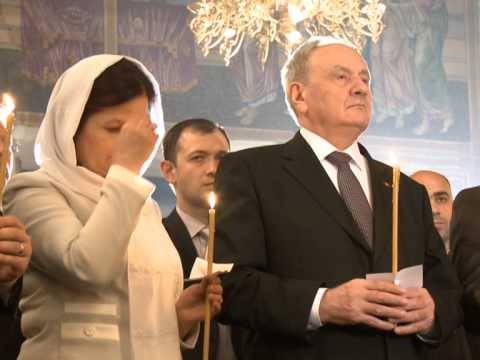 Президент Николае Тимофти присутствовал на Пасхальном богослужении в Кафедральном Соборе Рождества Христова в Кишинэу