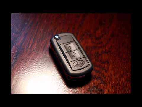 Замена аккумулятора и корпуса в выкидном ключе Land Rover Range Rover (battery Land Rover key)