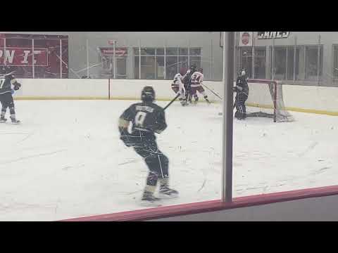 Nick big hit forces turnover then he scores a Goal!