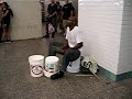Funky drummer in Subway New York