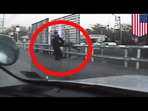 Police dashcam footage fail: Dallas police release jumper rescue video