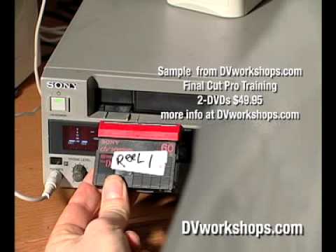 Final Cut Pro Log & Capture HDV & DV Footage.. Part One