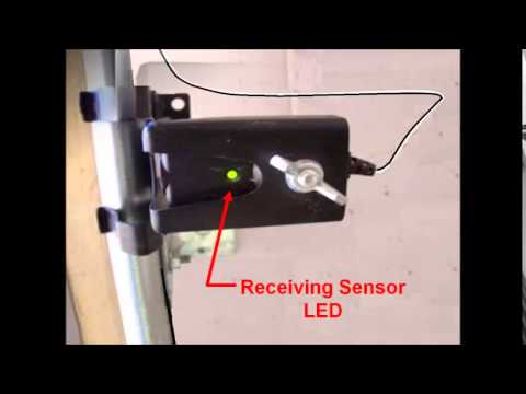 how to line up garage door sensors