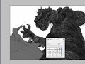 Speed Painting a sea Monster