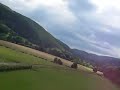 Easystar flying over Carrog Station, Wales