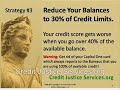 Credit Report Repair: Strategy #3 Reduce Credit Balances