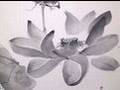 Lotus Sumi-e Drawing - 蓮 -