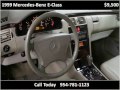 www.podiumautosales1.com This 1999 Mercedes-Benz E-Class is available from Podium Auto Sales. For details, call us at 954-781-1123