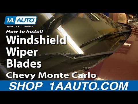 How To Install Replace Windshield Wiper Blades 2000-07 Chevy Monte Carlo