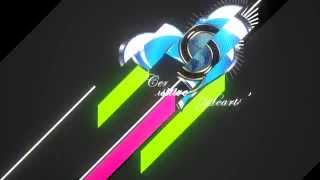 Diagonal Green and Pink Lines Transition