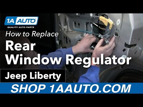 How to Install Replace Rear Power Window Regulator 2002-06 Jeep Liberty