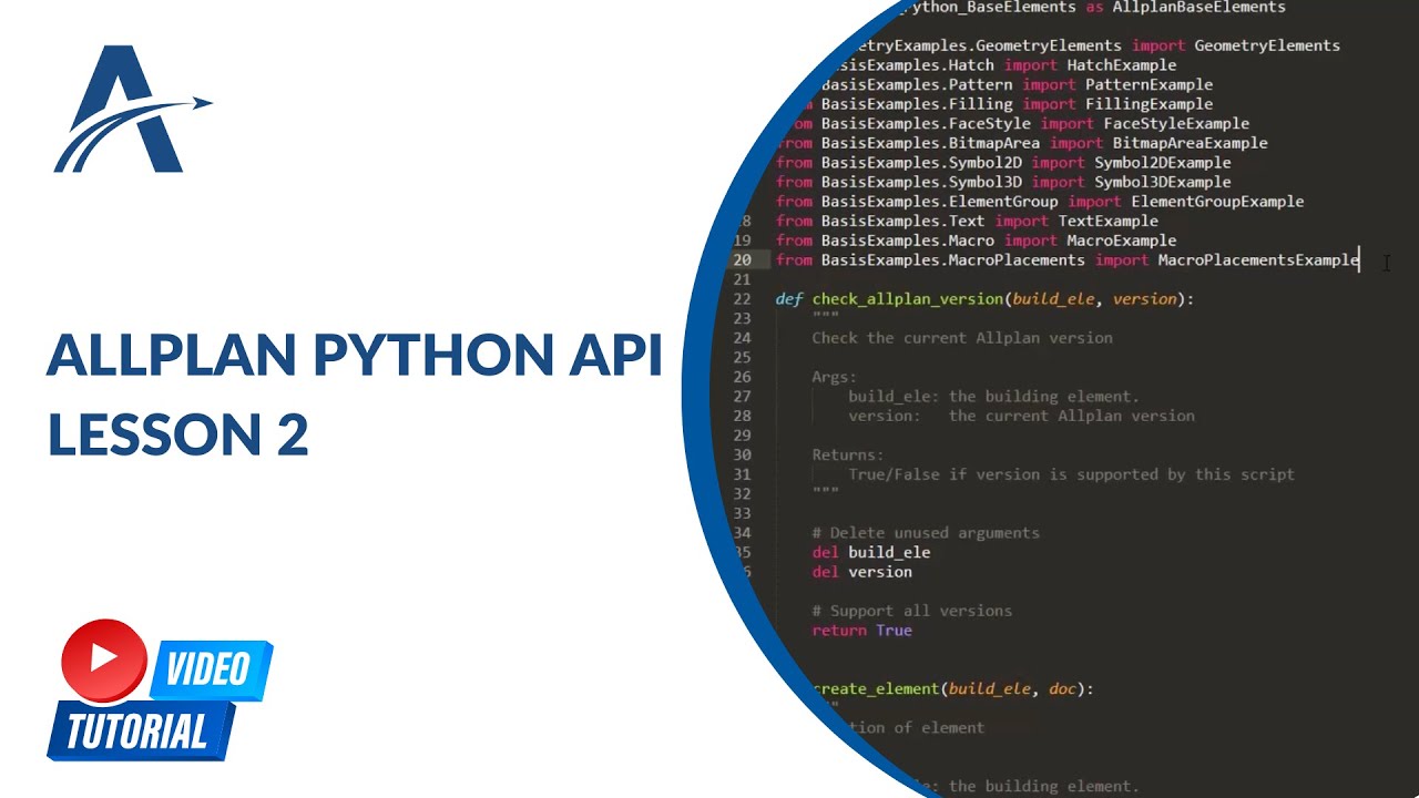 ALLPLAN Python API - Video Tutorials | By ALLTO 2