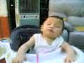 jia xing taking a nap.