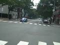 07-22-08 wrong way cyclist in crosswalk