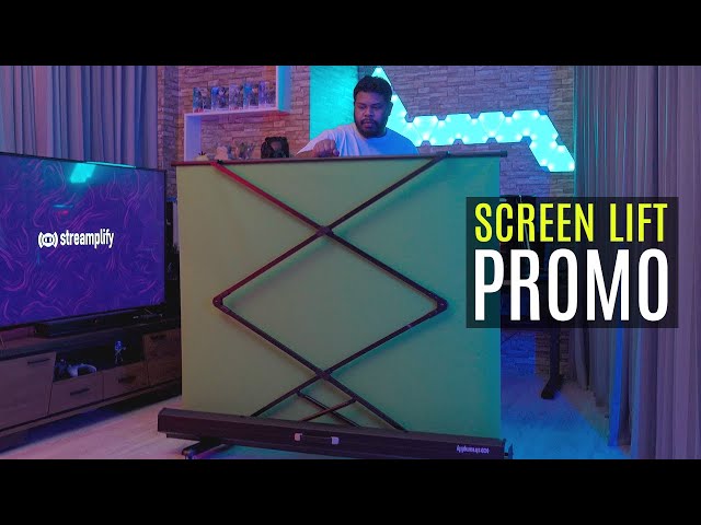Streamplify Screen Lift Green Screen 200 x 150 cm