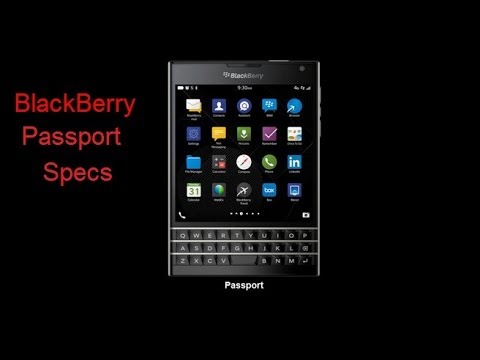 BlackBerry Passport Specs & Features
