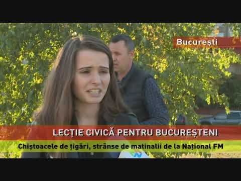Chiștoacele de țigări, strânse de matinalii de la Național FM
