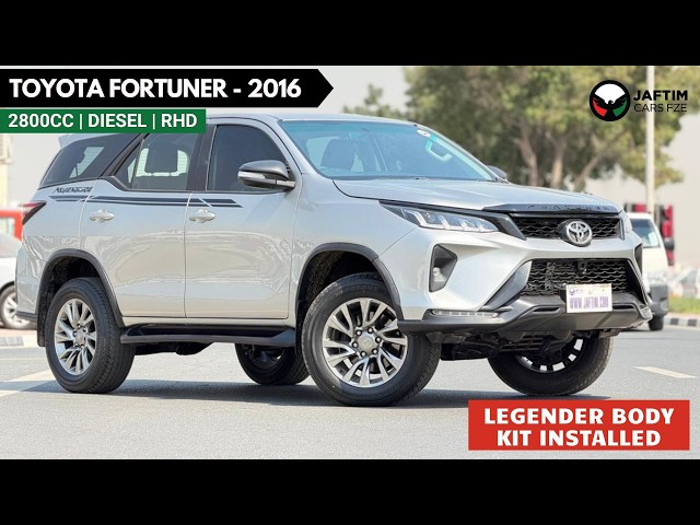 Toyota Fortuner EXR 2016 | 2.8L DIESEL ENGINE | AT | RHD | LEGENDER BODY KIT INSTALLED | PREMIUM BROWN LEATHER SEATS | R video