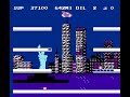buy this game and more at www.pedrogames.com . city connection is an offbeat car racing title. gamers take the helm of a suped-up buggy, resembling a ford festiva, and attempt to cover all of the territory on four side-scrolling platforms. the four platforms loop around and are lined with cells, which light up when you pass over them. obstacles, such as police cars endanger your mission; but the car is equipped with a limited supply of oil cans that can render enemies harmless. in addition, the car's suspension allows incredible jumps that allow you to bound over the persistent police. the game begins in new york, and the object is to light up all of the cells on a given level. if successful, you will proceed to the next city in their world tour. precise jumping over holes and onto particular tracks of space is critical.