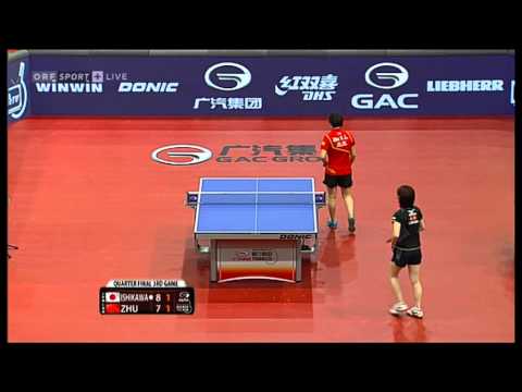 ishikawa - 2013 ITTF World Tour - Women's Singles - Quarter Final.