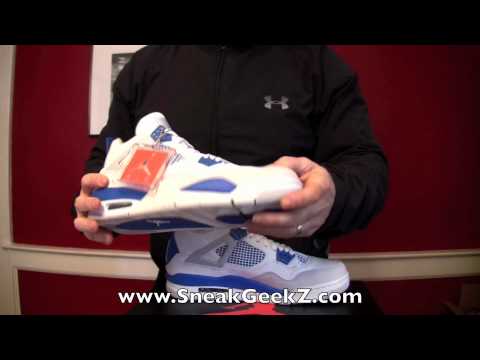 0 Air Jordan IV Military Blue Video Review