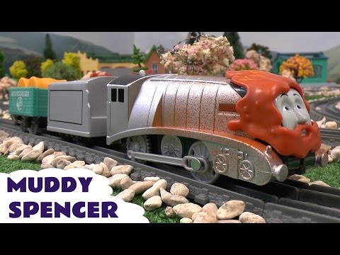 Thomas - Trackmaster Muddy Spencer from Thomas and Friends. This Thomas Tank toy train is available from Toys R Us. Subscribe to This Channel here ...