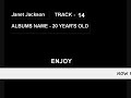Enjoy, Janet Jackson, 20 Years Old 14/14