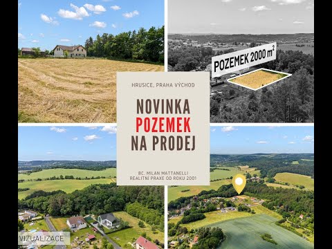 Video Pozemek v Hrusici – klid, příroda a skvělá dostupnost do Prahy
