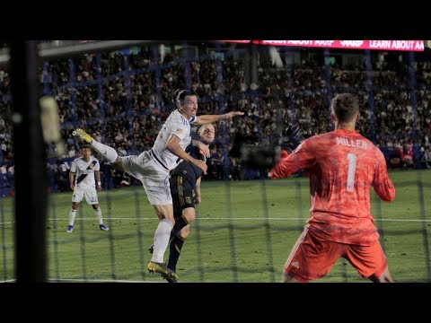 Video: GOAL: Zlatan Ibrahimovic header puts the LA Galaxy ahead on LAFC